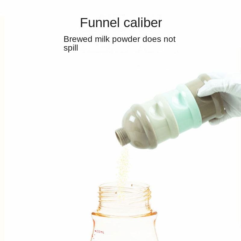 Factory-Supplied Portable Carton Three-Layer Snack Storage Tank Independent Layered Milk Powder Grid Formula Dispensers Mixers
