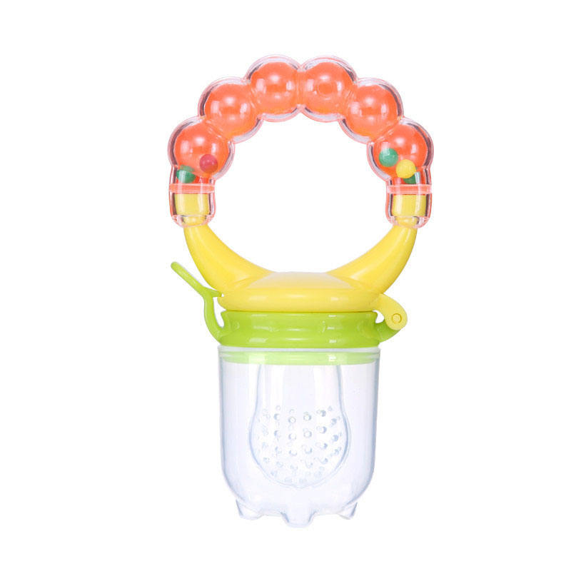 Wholesale Custom Baby Soft Toy Silicone Pacifier Teether Inspired by Fruit & Vegetable Rattles for Teething Babies