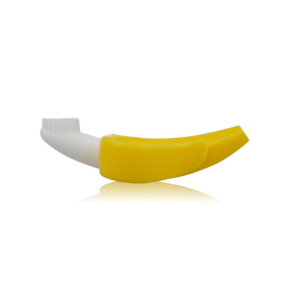 Wholesale Fruit Banana Baby Toothbrush Teether Soft Silicone Fruit Teething Toys for Toddlers