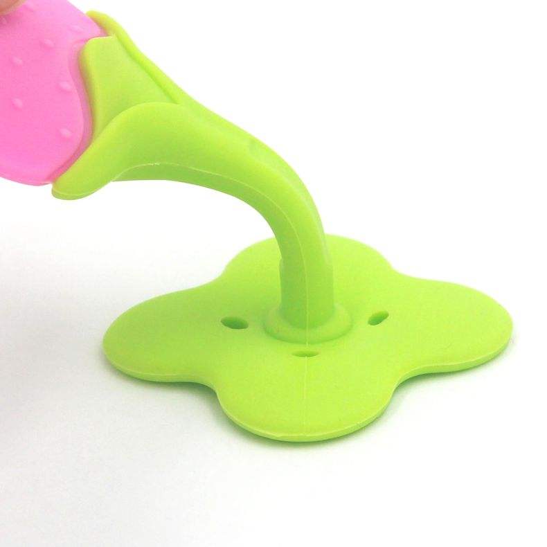 Custom Bpa Free Non-toxic Fruit Shaped Safety Soft Toy Silicone Baby Teether for Baby Teething Relief