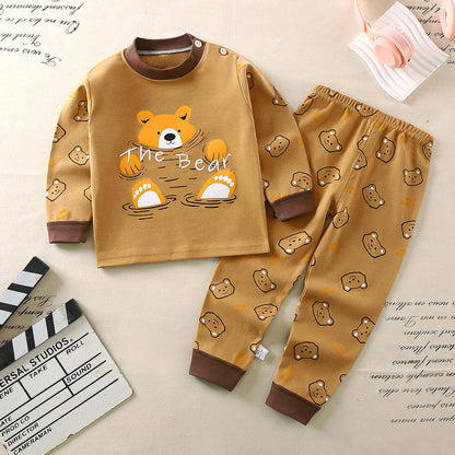 2024 Wholesale 100% Cotton Pajama for Children Breathable and Print Pattern for Spring Season
