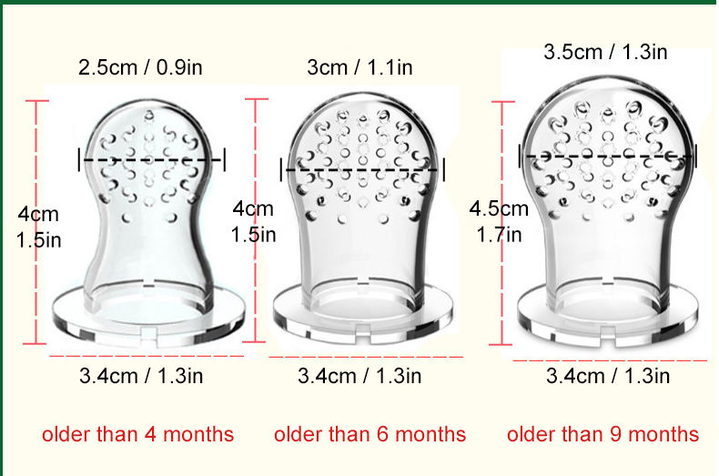 Eversoul BPA Free Soother Infant Silicone Feeder Pacifier Teethers Toy Soft Safe Baby Teether Baby Food Fruit Pacifier for Baby