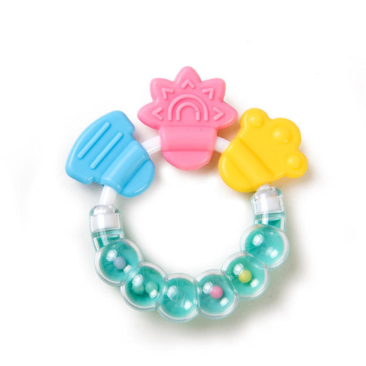 Unisex Customized Baby Sensory Teether Toys BPA-Free Star Rattles Teethers Soft Food Grade Silicone Plastic Free Packed Ring Box