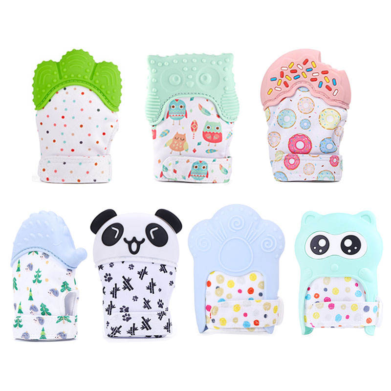 KEAN Wholesale Baby Teether,Baby Teething Mitten,Silicone Teething Gloves