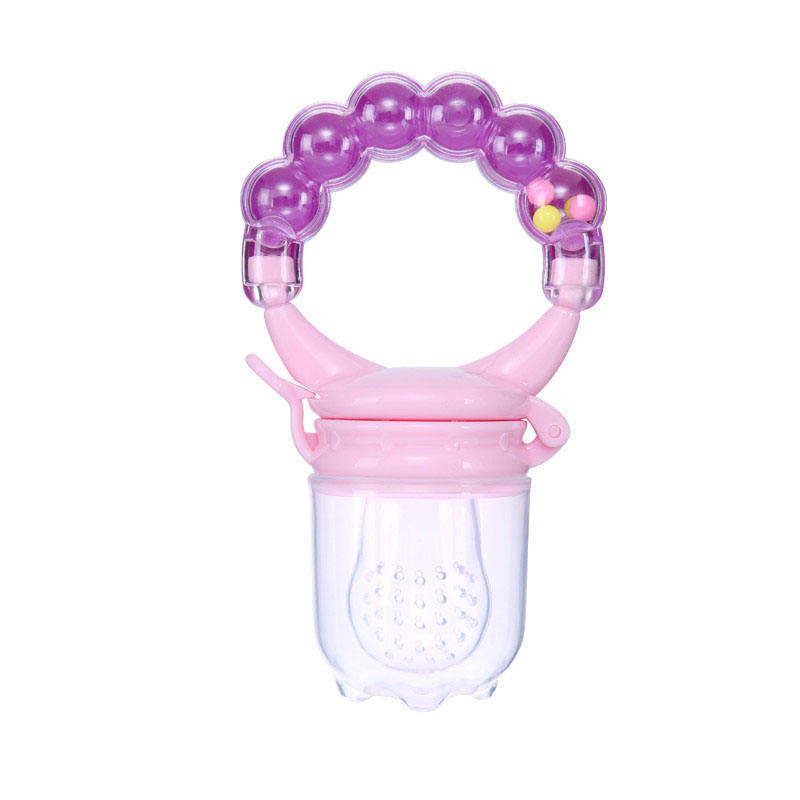Wholesale Custom Baby Soft Toy Silicone Pacifier Teether Inspired by Fruit & Vegetable Rattles for Teething Babies