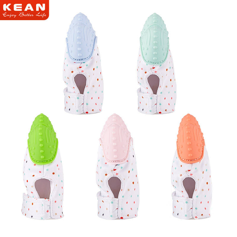 KEAN Wholesale Baby Teether,Baby Teething Mitten,Silicone Teething Gloves
