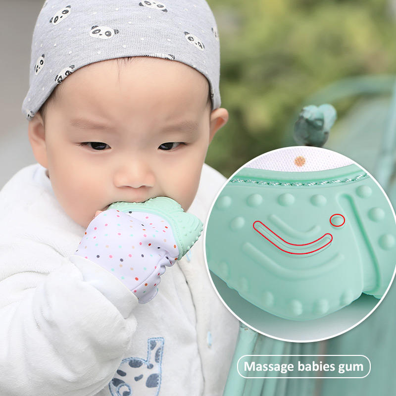 KEAN Wholesale Baby Teether,Baby Teething Mitten,Silicone Teething Gloves