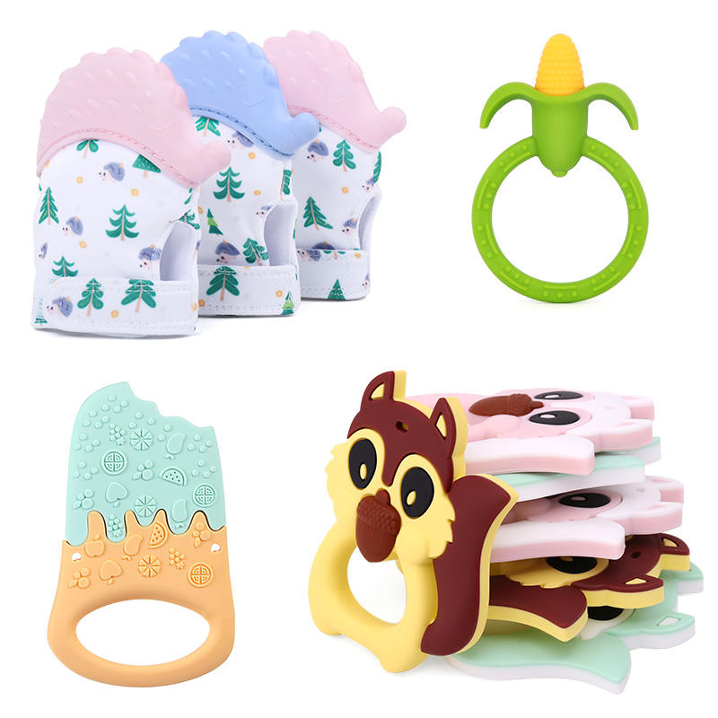 KEAN Wholesale Baby Teether,Baby Teething Mitten,Silicone Teething Gloves