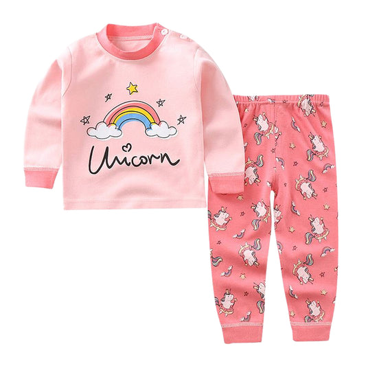 2024 Wholesale 100% Cotton Pajama for Children Breathable and Print Pattern for Spring Season