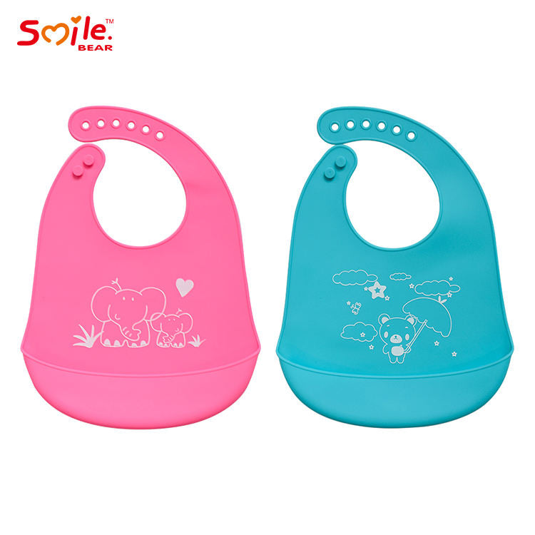 Wholesale Custom Newborn Baby Drool Bibs Fashionable Silicone Waterproof Baby Bandana Bibs Sustainable OEM Supply Toddlers Kids