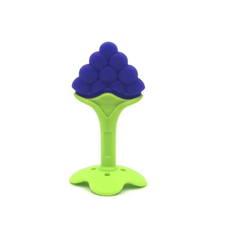 Custom Bpa Free Non-toxic Fruit Shaped Safety Soft Toy Silicone Baby Teether for Baby Teething Relief